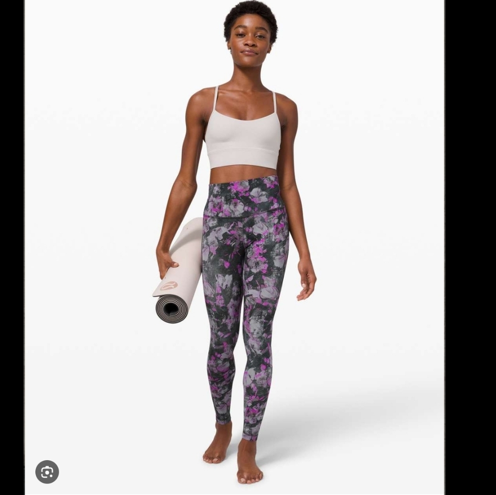 Lululemon Align Pant leggings Floral Shift Multi color and Nulu material Size 2